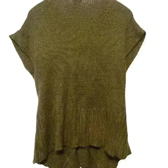 Esciô s uper soft short sleeve knit sweater exquisitely braided center for uniq… - Picture 4 of 4